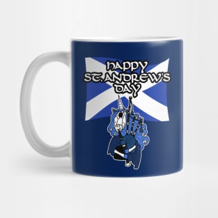 Scotland St Andrew's Day Scottish Flag Unicorn Bagpipes Mug